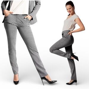 Betabrand Catstooth Dress Yoga Pants Sz L